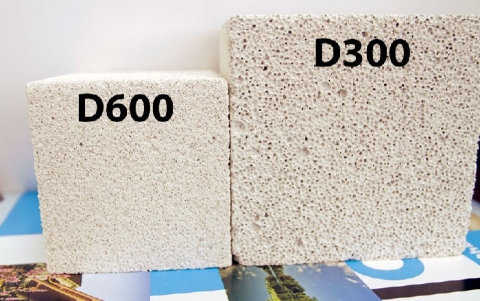 Плотность газобетона D300 D600