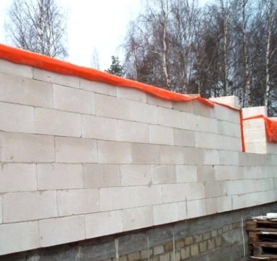 Консервация дома из газобетона на зиму