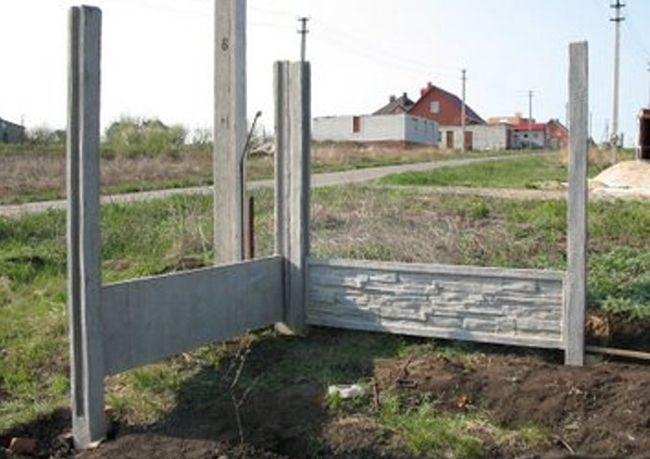 Конструкция угла забора