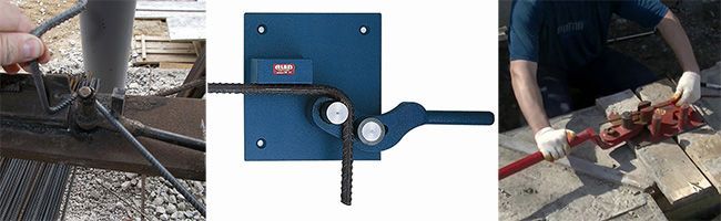 Приспособления для загибания арматурных прутьев можно изготовить самостоятельно или купить в магазине