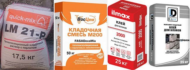 Для кладки арболитовых блоков можно применять обычную цементно-песчаную смесь