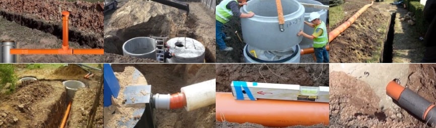 Устройство канализации в частном доме из газобетона