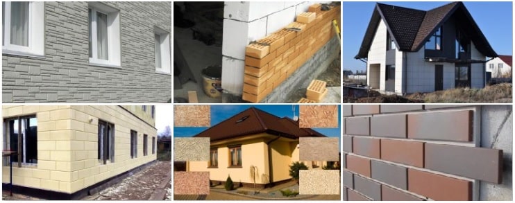 Варианты внешней отделки газобетонных стен