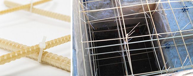 Лишние хвосты хомутов необходимо обрезать